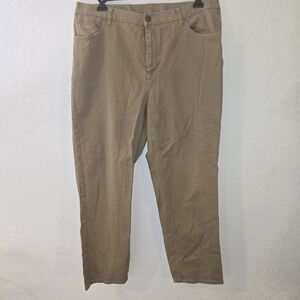 Lauren Jeans Co. Ralph Lauren Jeans Womens Classic Straight Leg Brown Denim